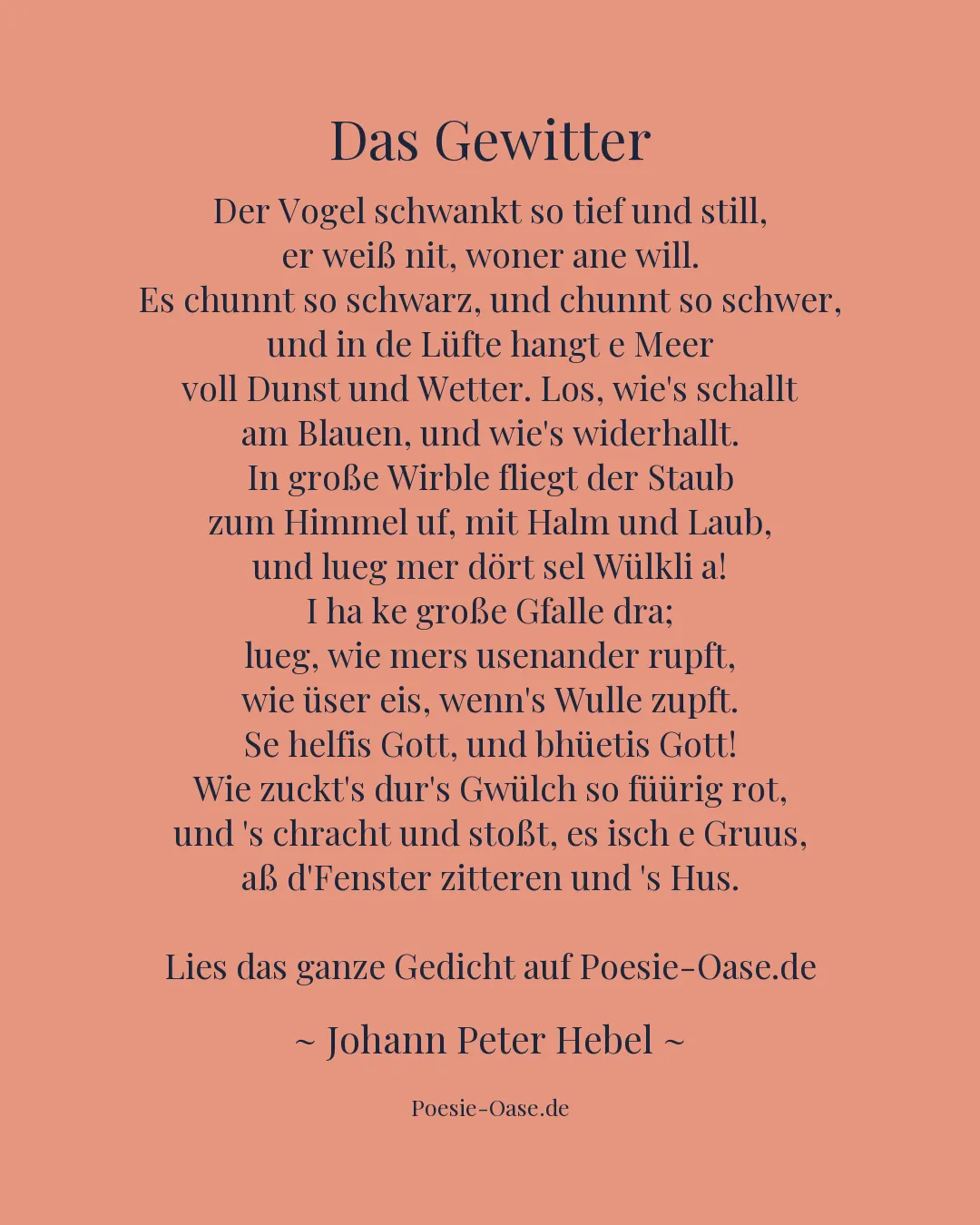 Illustration zu Das Gewitter