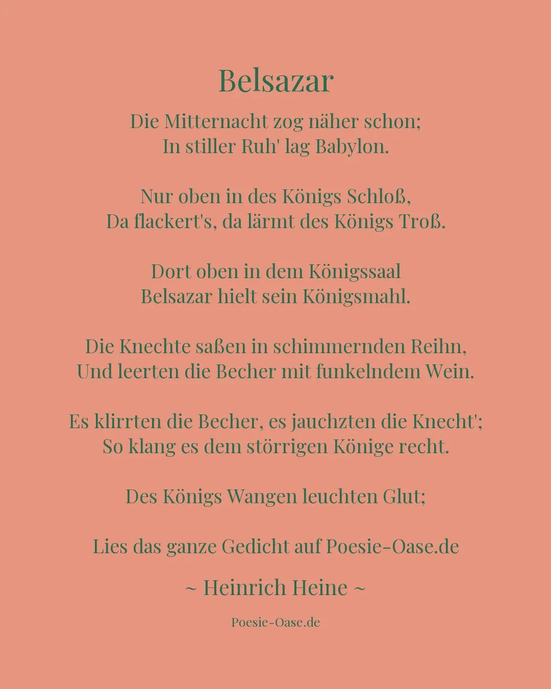 Illustration zu Belsazar
