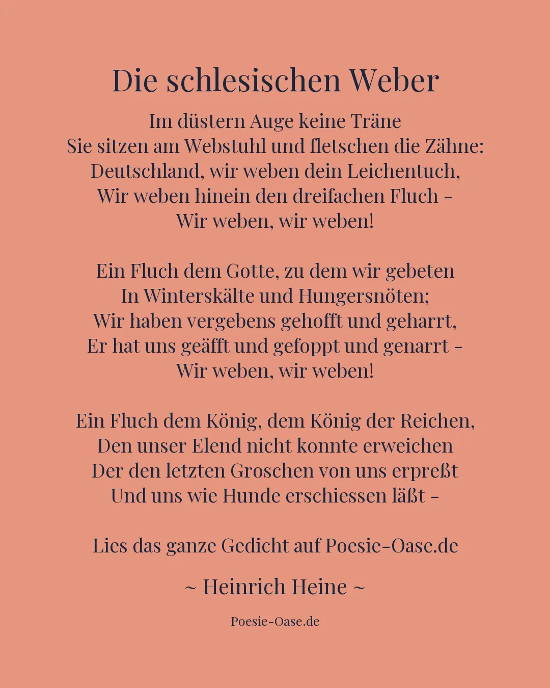 Illustration zu Die schlesischen Weber