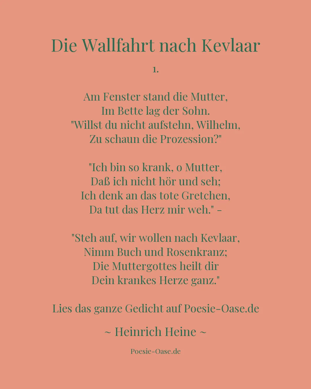 Illustration zu Die Wallfahrt nach Kevlaar