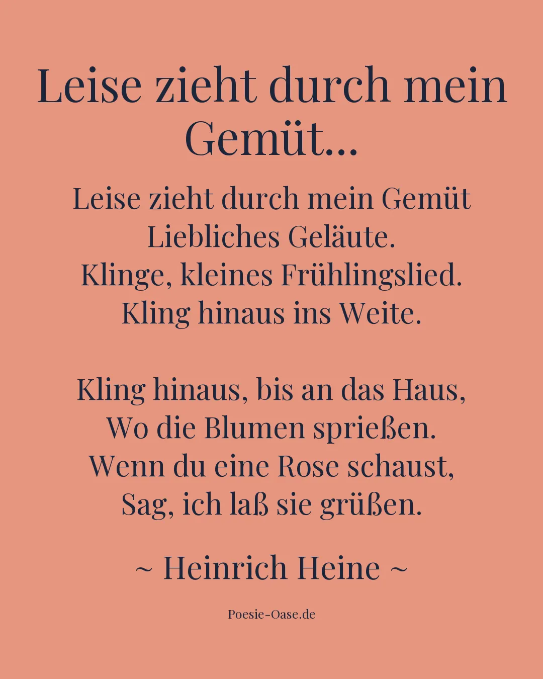 Illustration zu Leise zieht durch mein Gemüt...