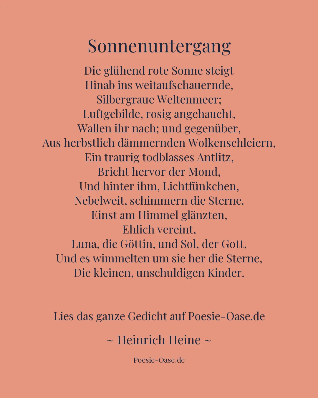 Illustration zu Sonnenuntergang