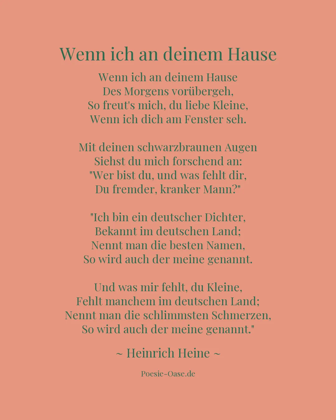 Illustration zu Wenn ich an deinem Hause