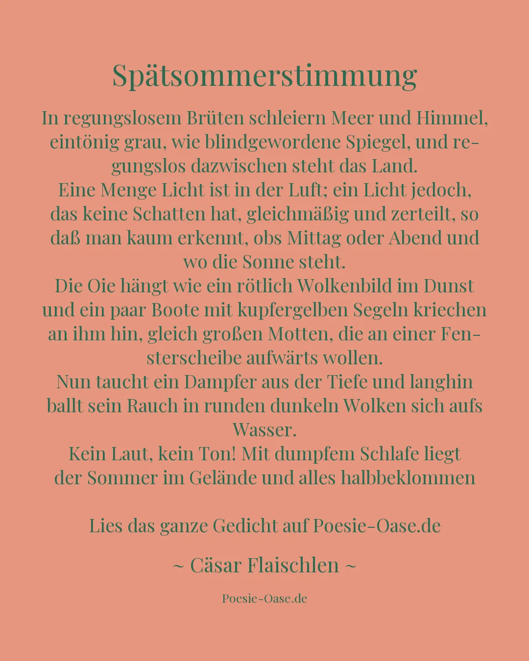 Illustration zu Spätsommerstimmung