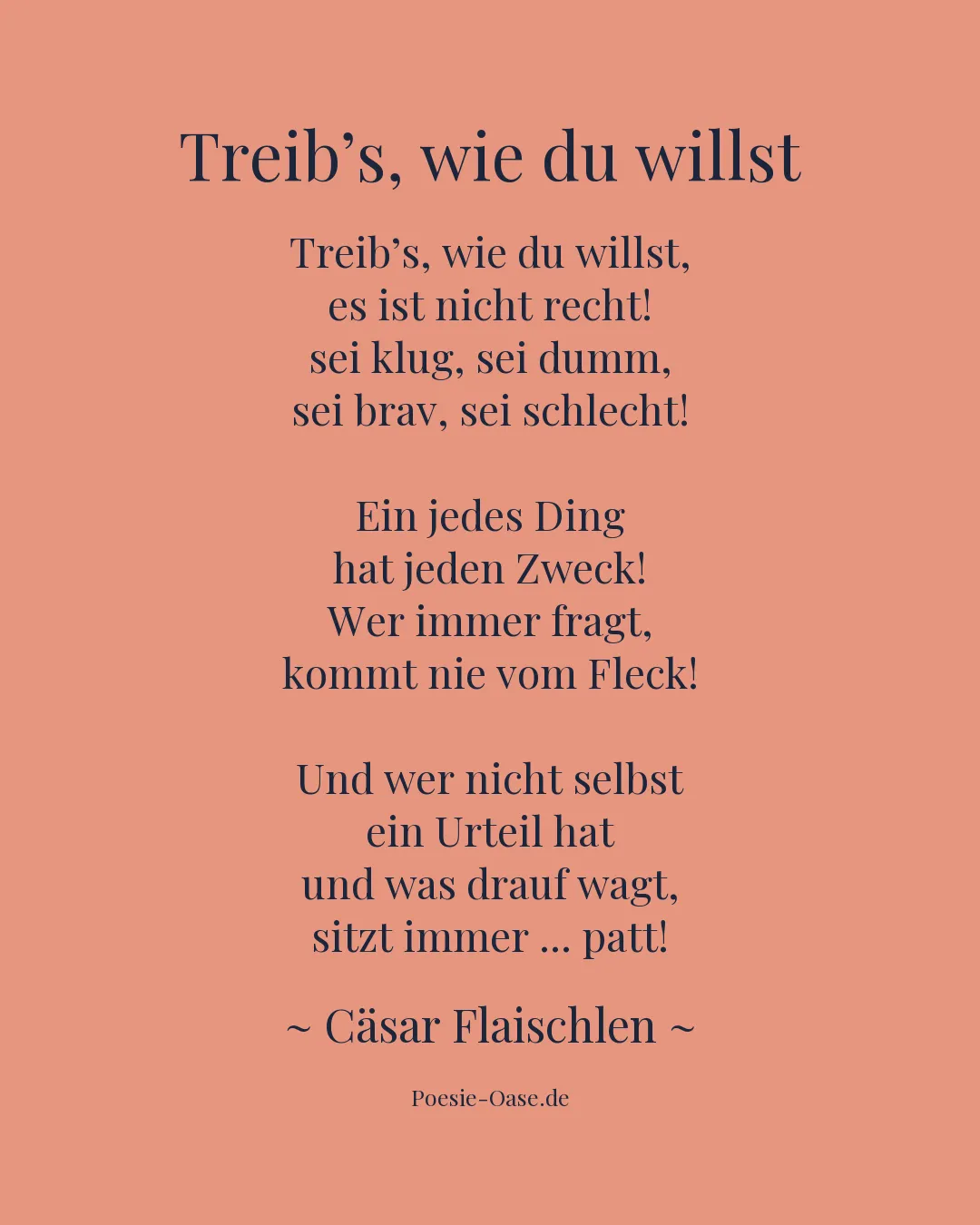 Illustration zu Treib’s, wie du willst