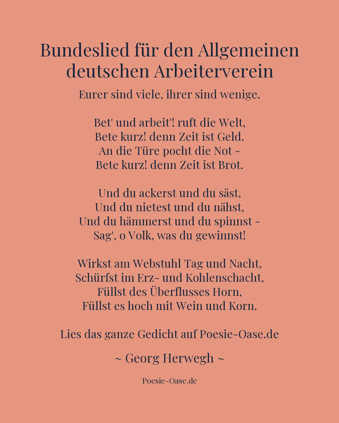 Illustration zu Bundeslied für den Allgemeinen deutschen Arbeiterverein