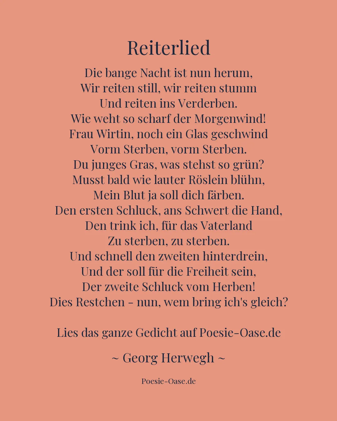 Illustration zu Reiterlied