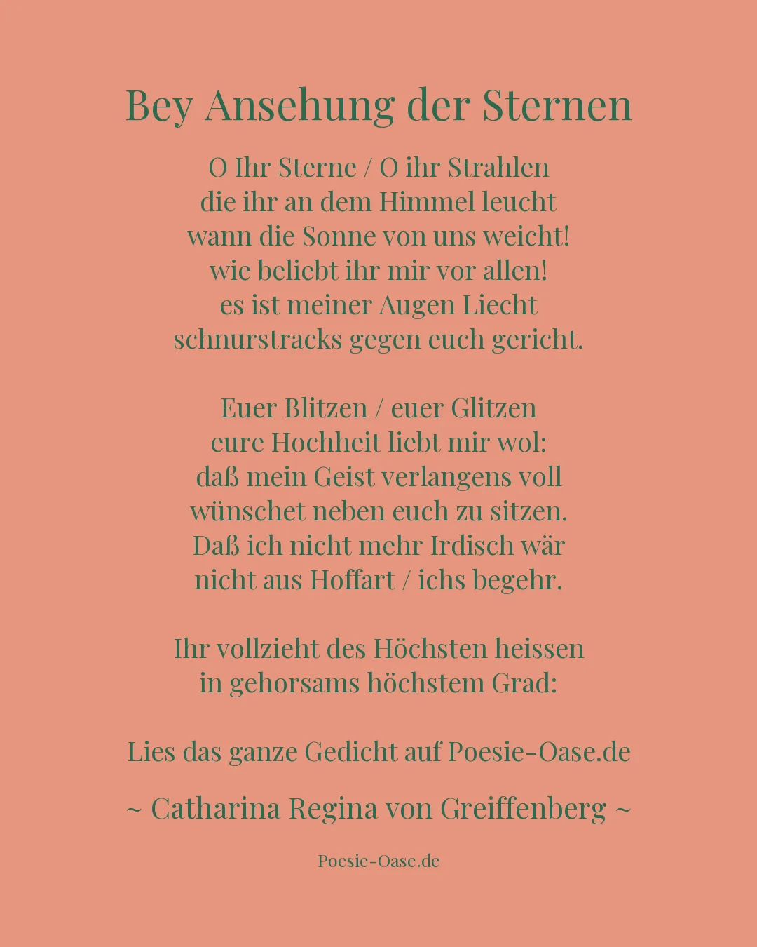 Illustration zu Bey Ansehung der Sternen