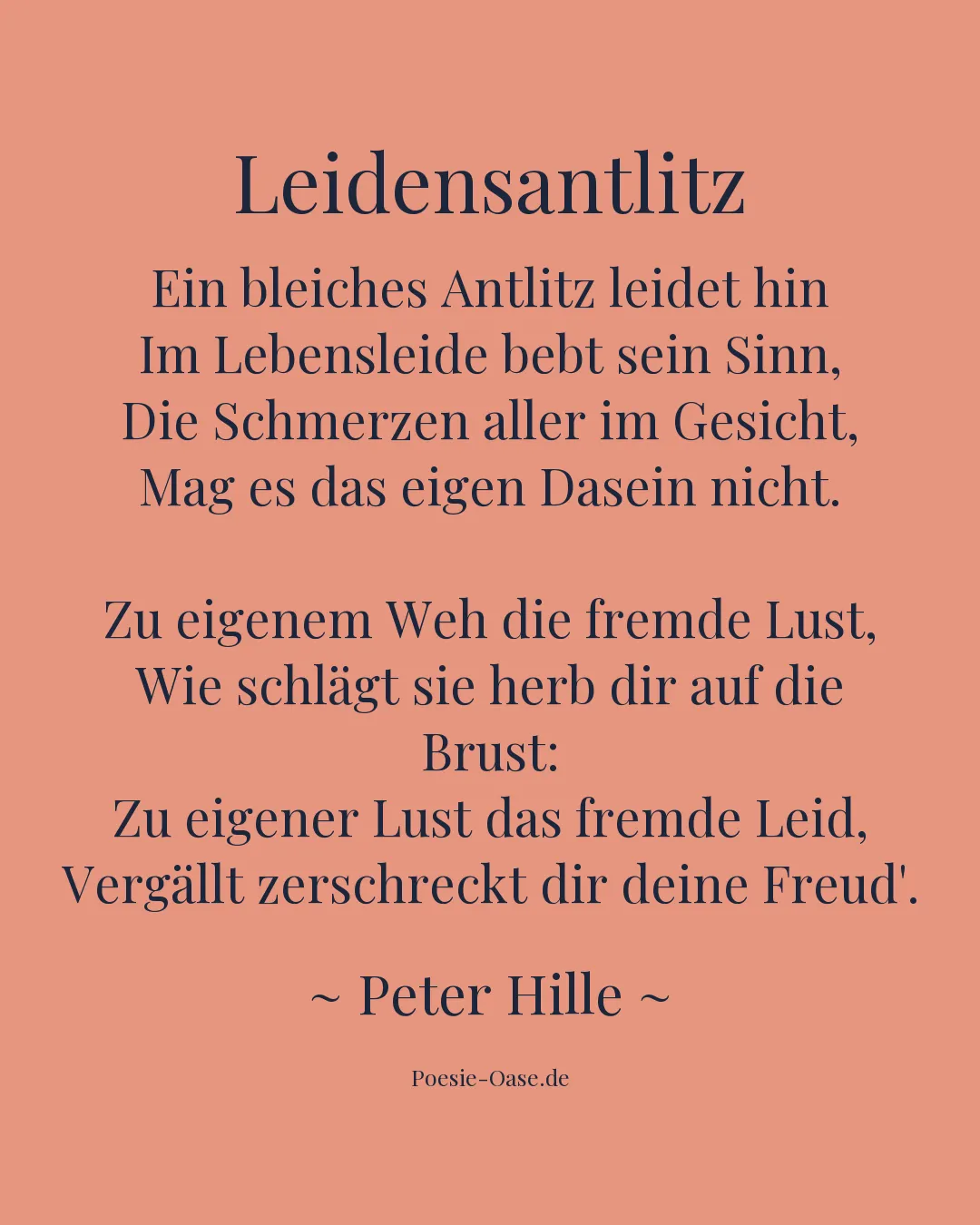 Illustration zu Leidensantlitz