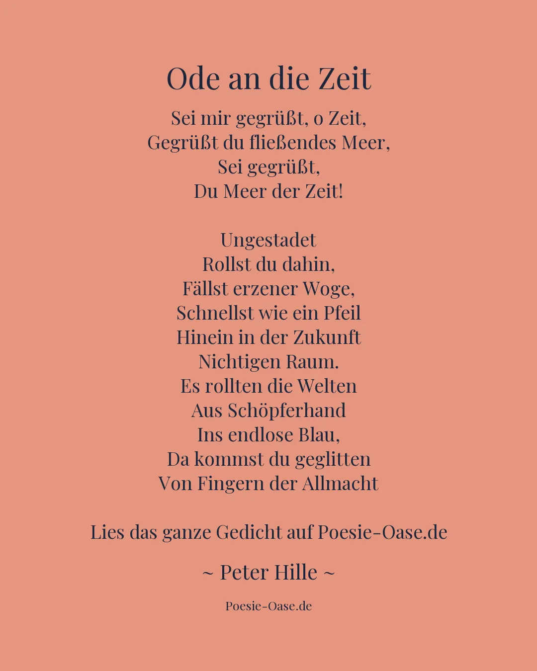 Illustration zu Ode an die Zeit