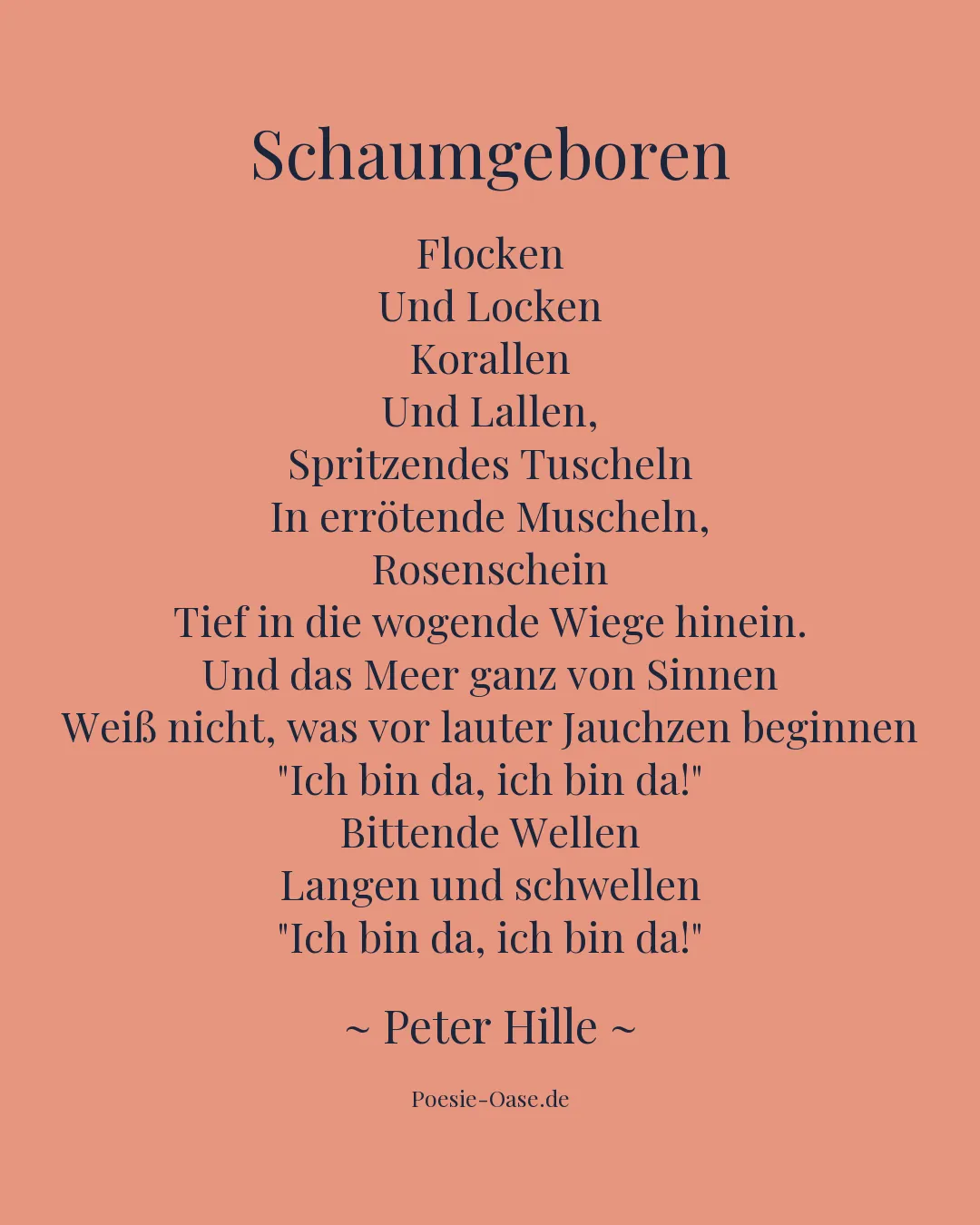 Illustration zu Schaumgeboren