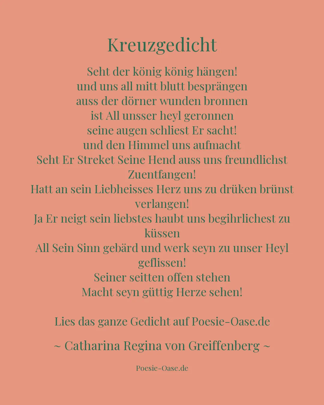 Illustration zu Kreuzgedicht