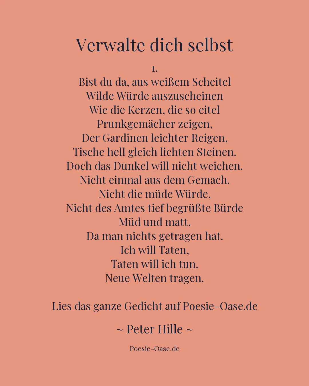 Illustration zu Verwalte dich selbst