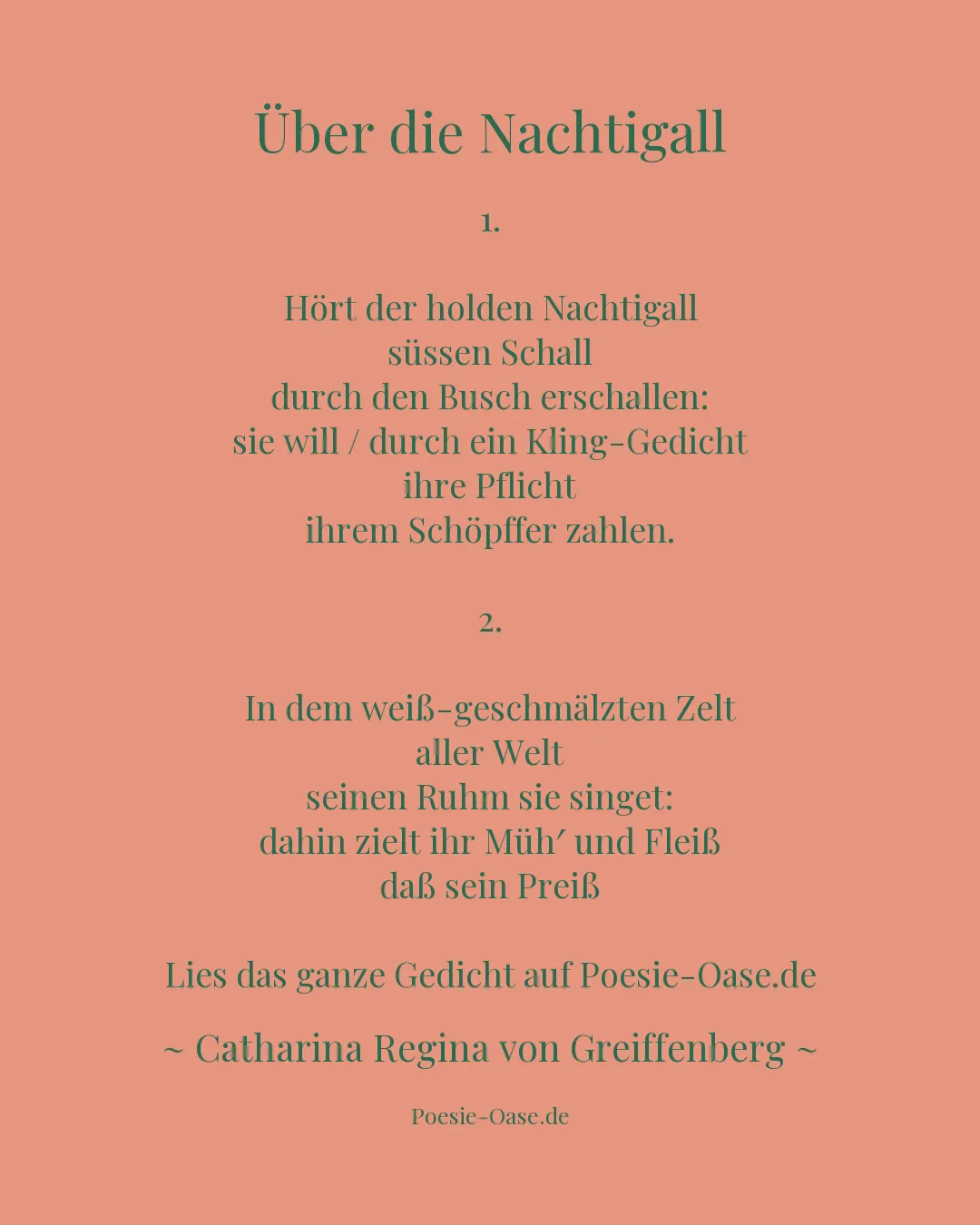 Illustration zu Über die Nachtigall