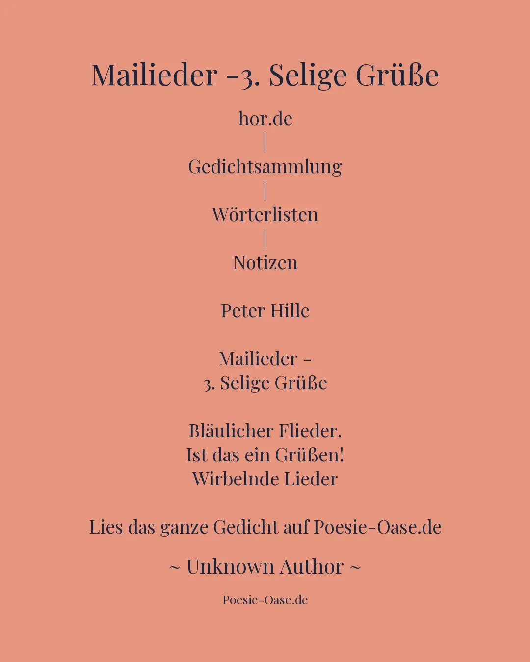 Illustration zu Mailieder -3. Selige Grüße