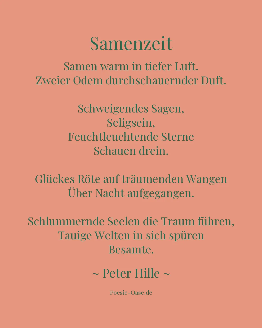 Illustration zu Samenzeit