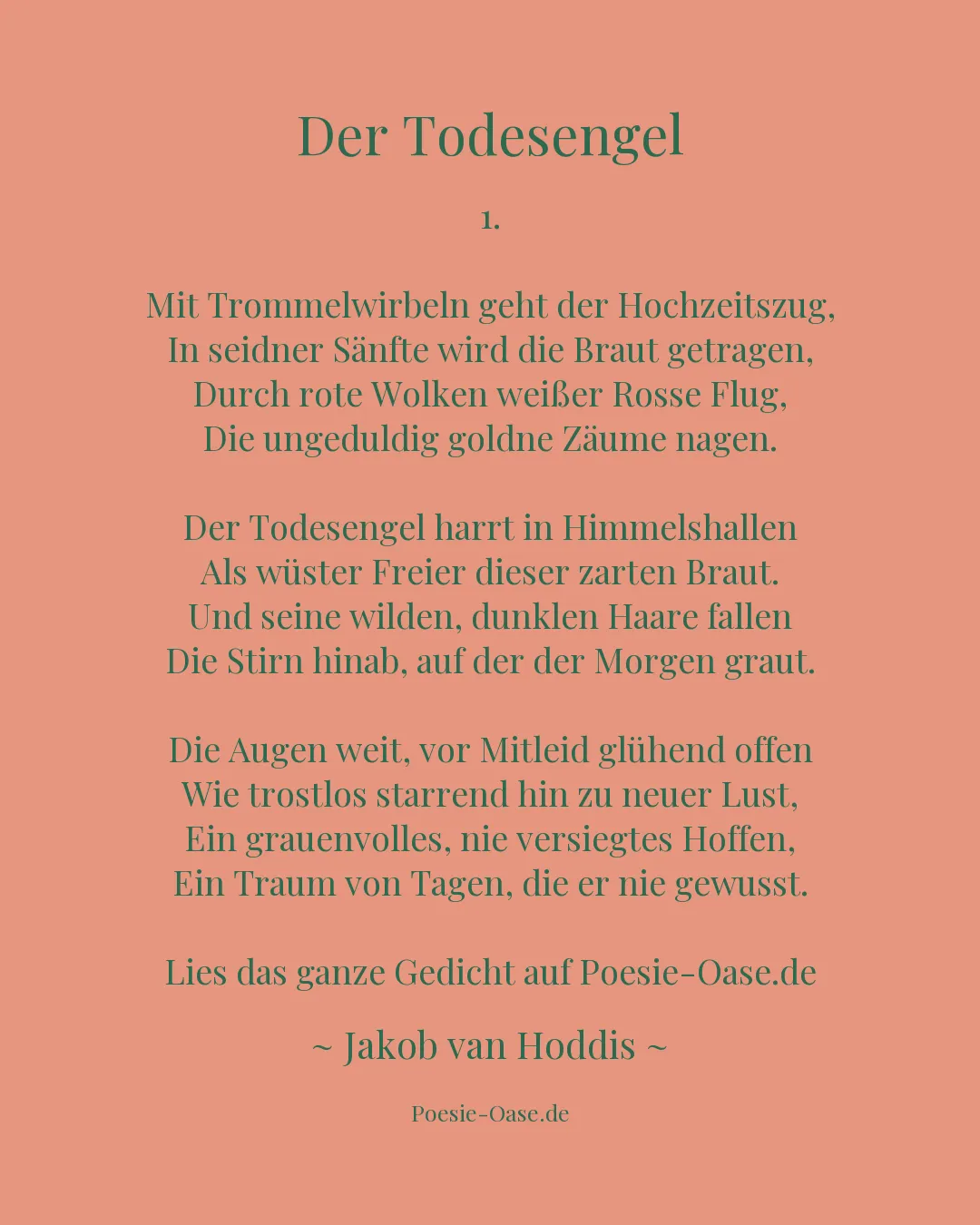 Illustration zu Der Todesengel