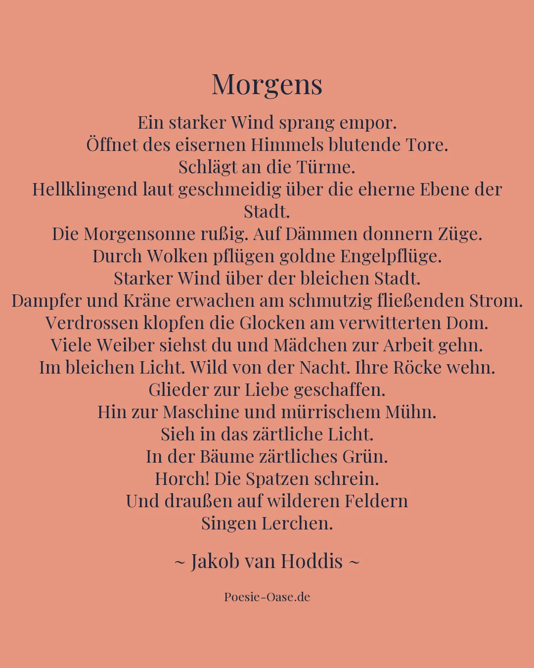 Illustration zu Morgens