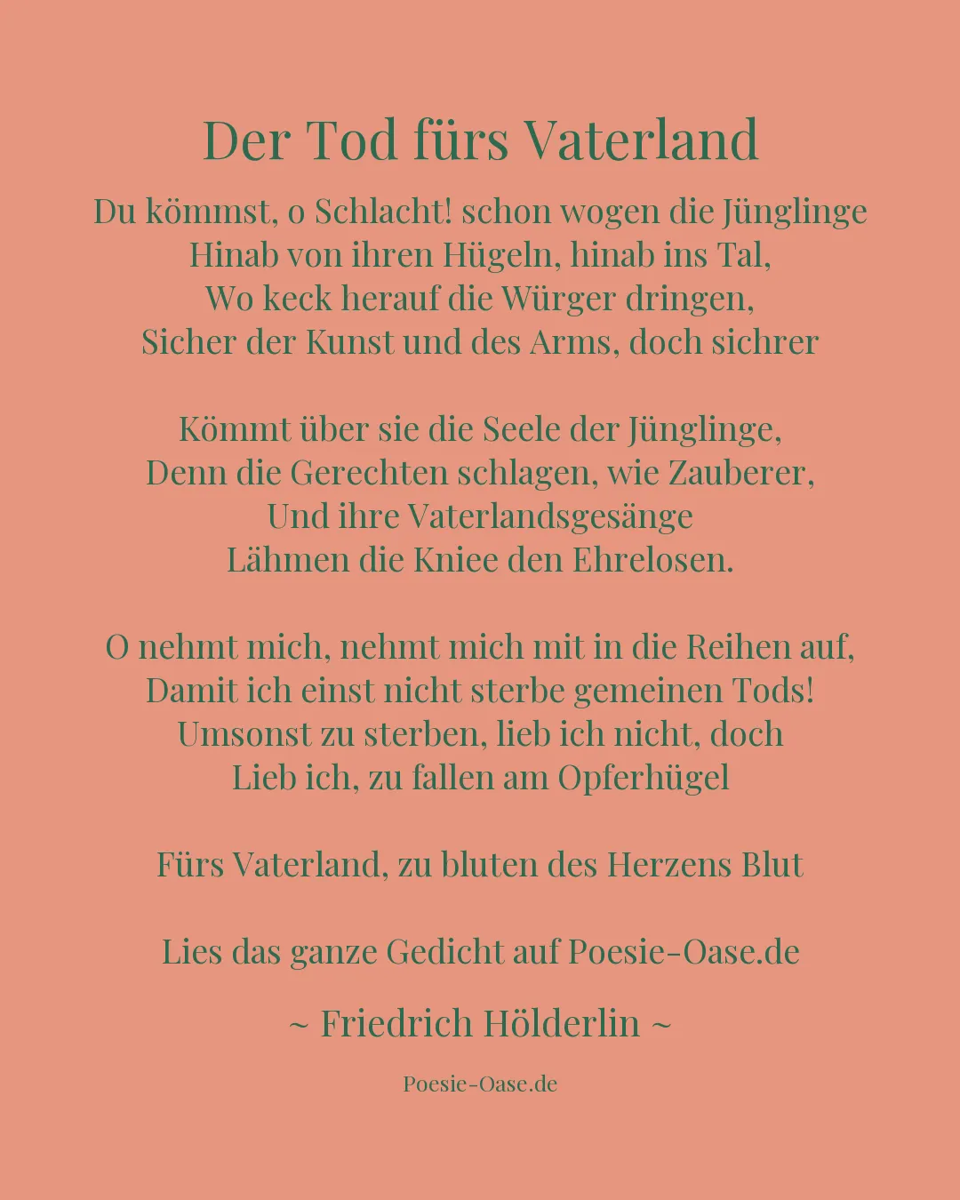 Illustration zu Der Tod fürs Vaterland
