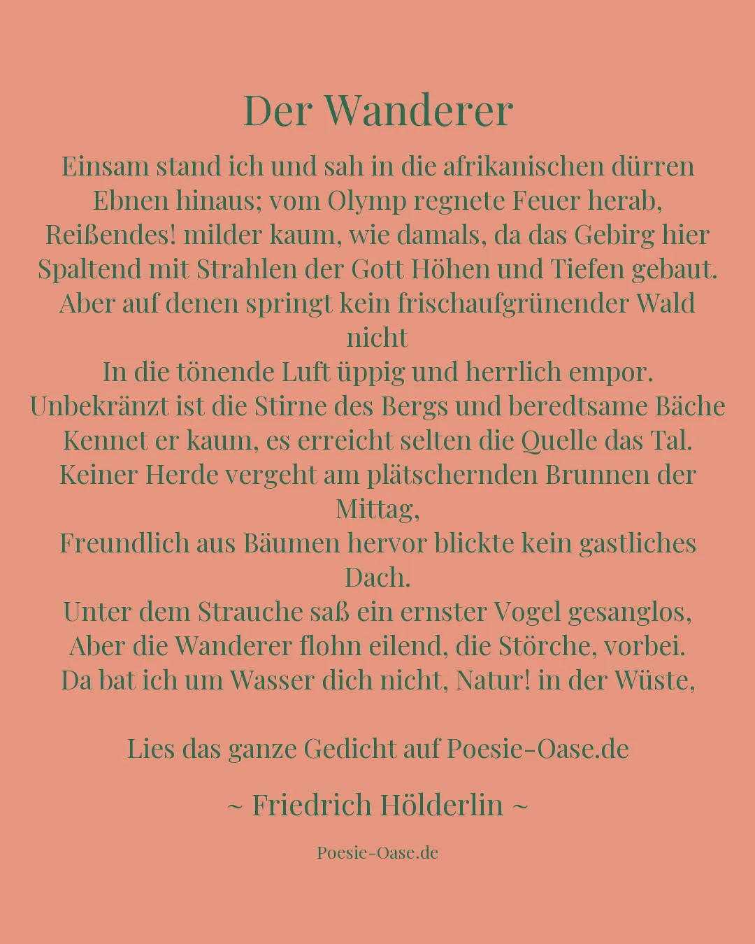 Illustration zu Der Wanderer