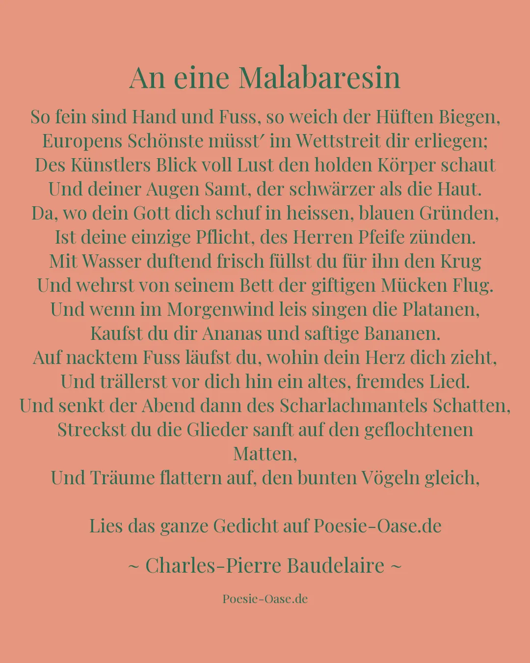 Illustration zu An eine Malabaresin