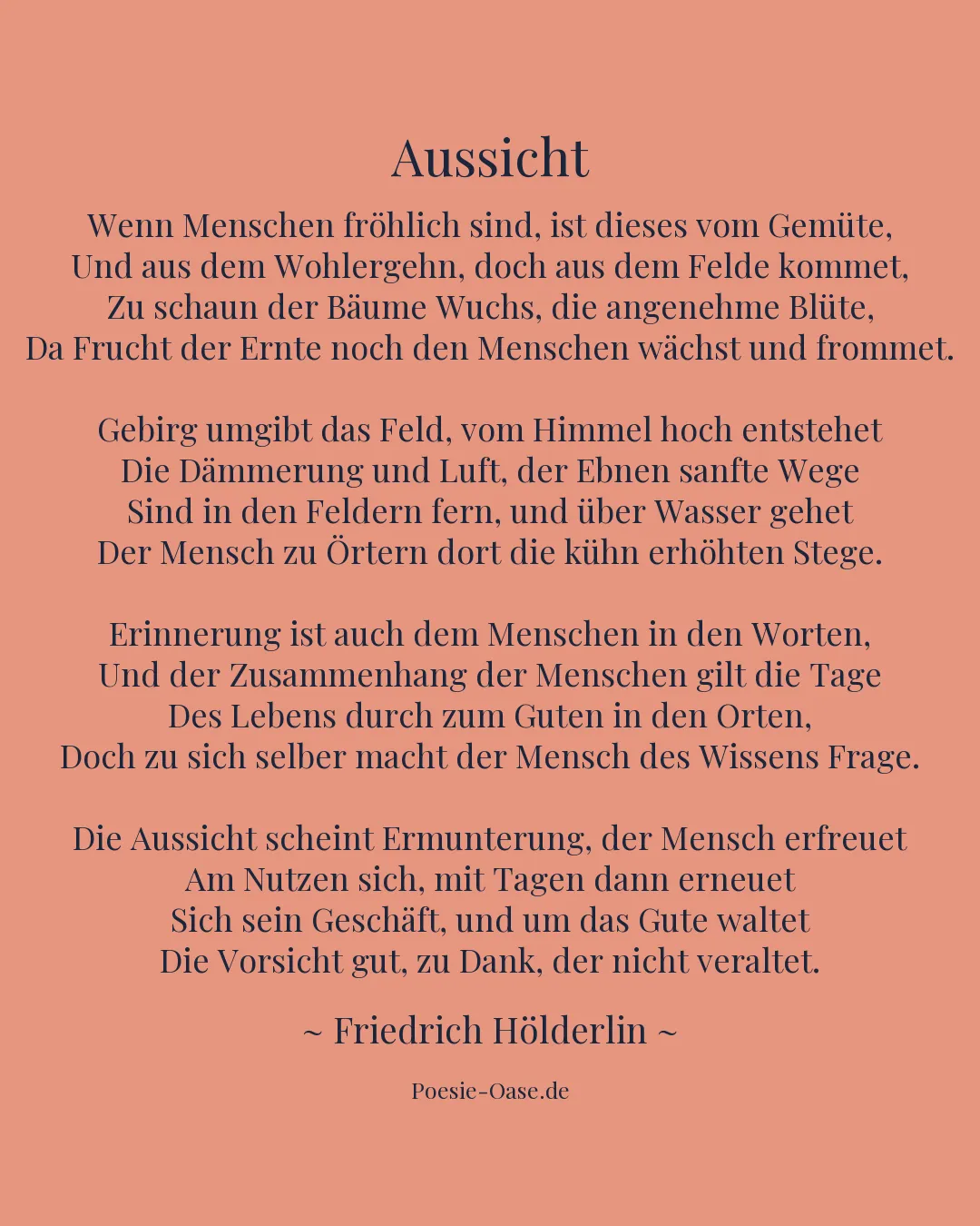Illustration zu Aussicht