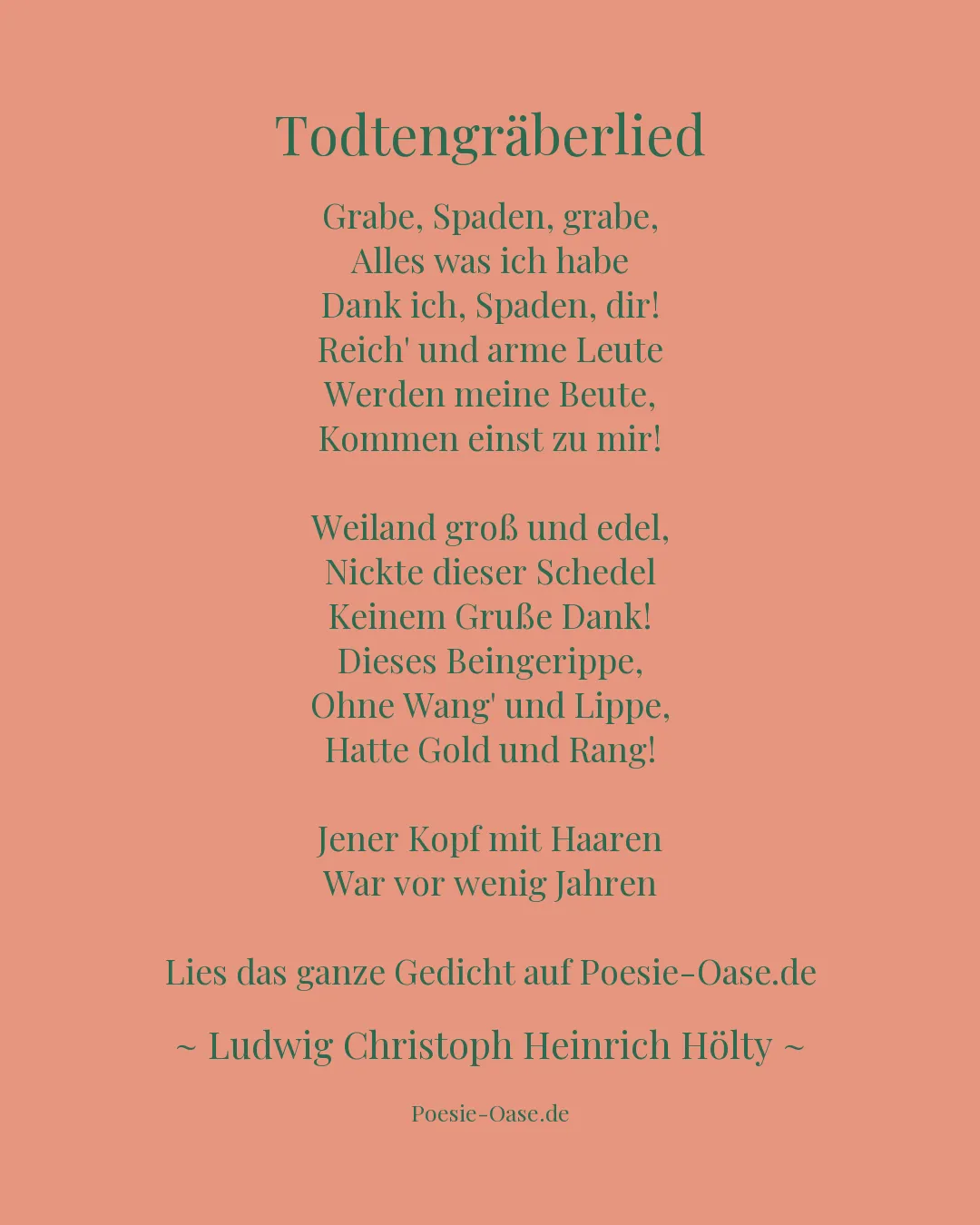 Illustration zu Todtengräberlied