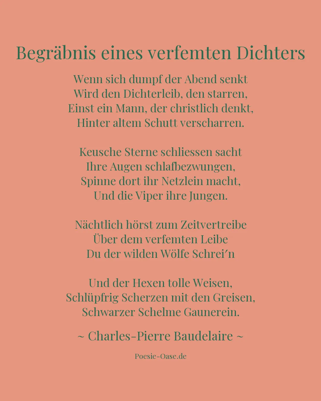 Illustration zu Begräbnis eines verfemten Dichters