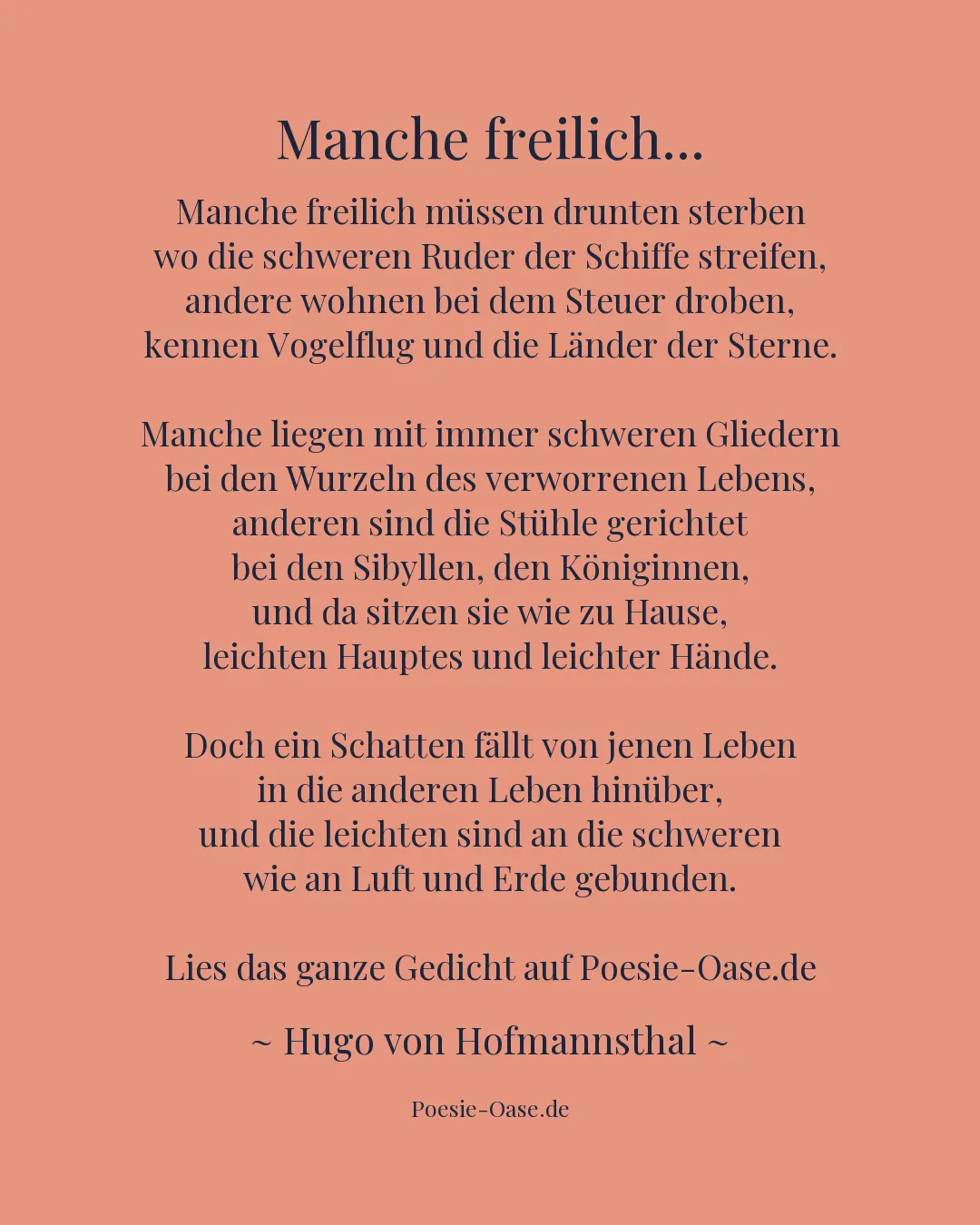Illustration zu Manche freilich...