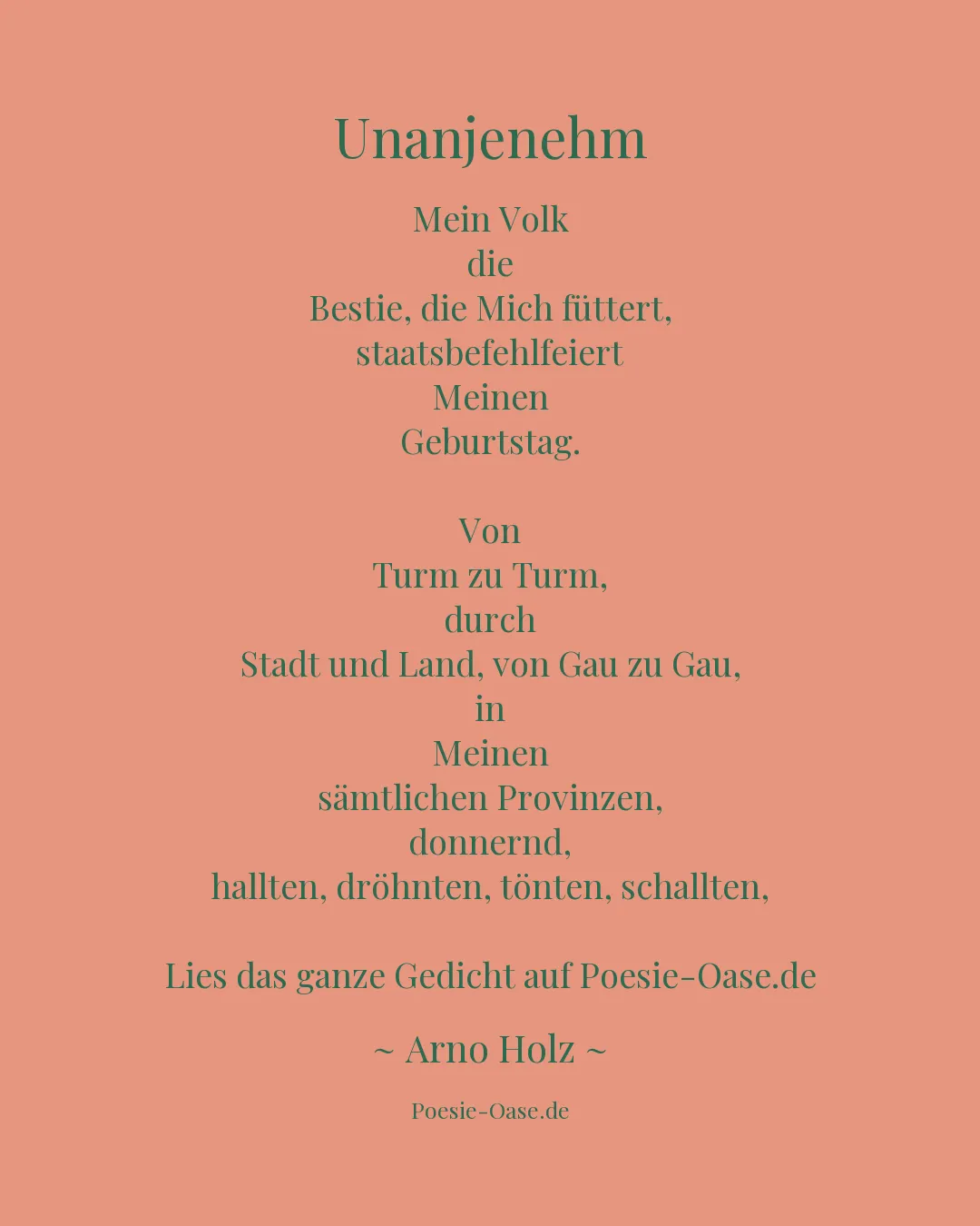 Illustration zu Unanjenehm