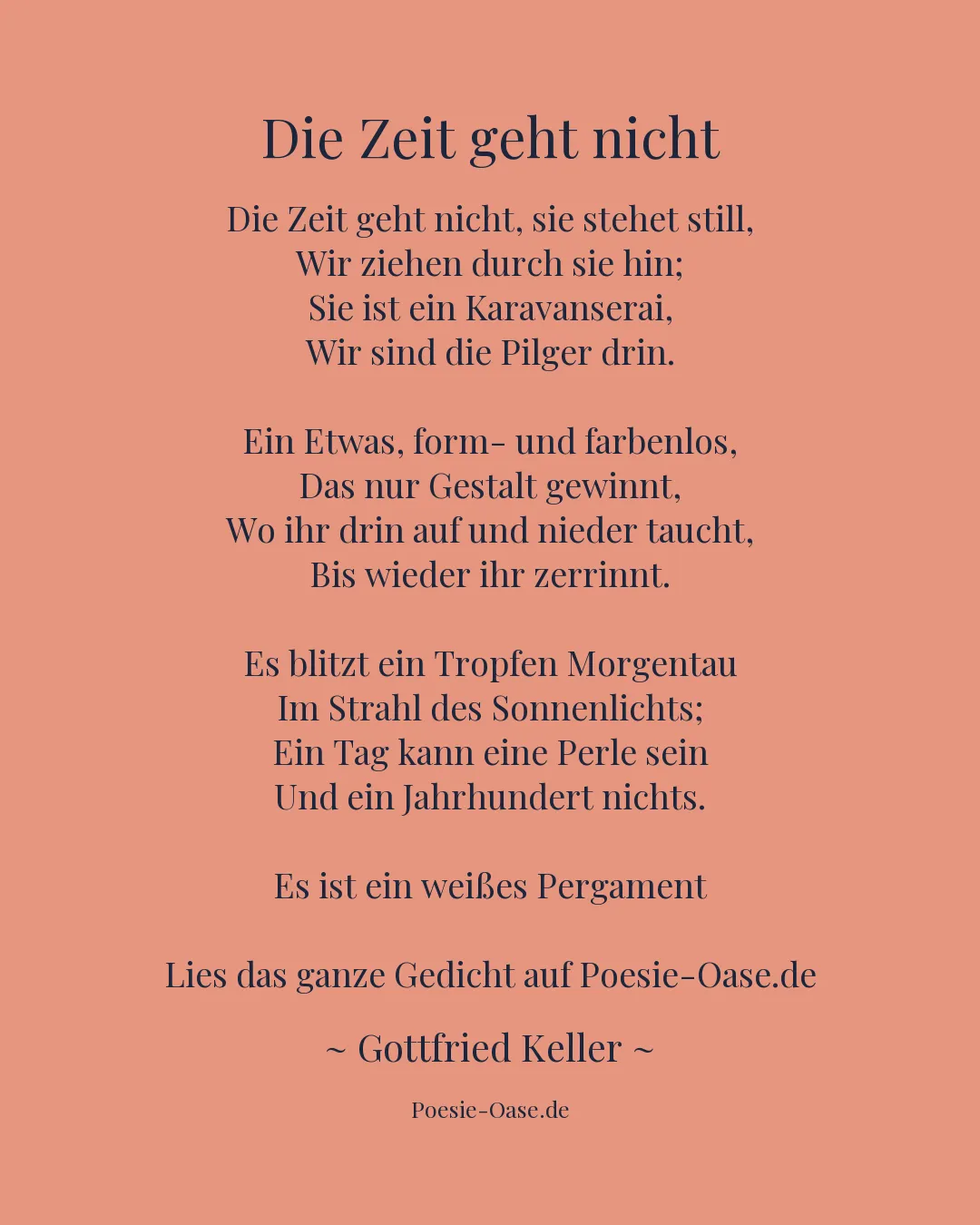 Illustration zu Die Zeit geht nicht