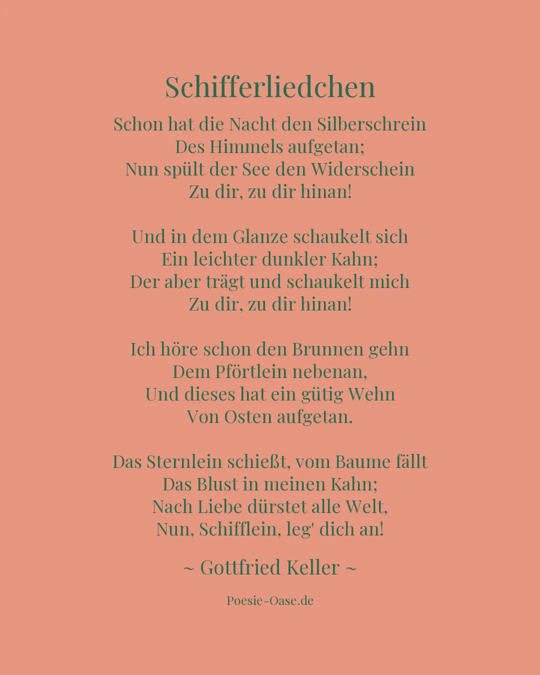 Illustration zu Schifferliedchen