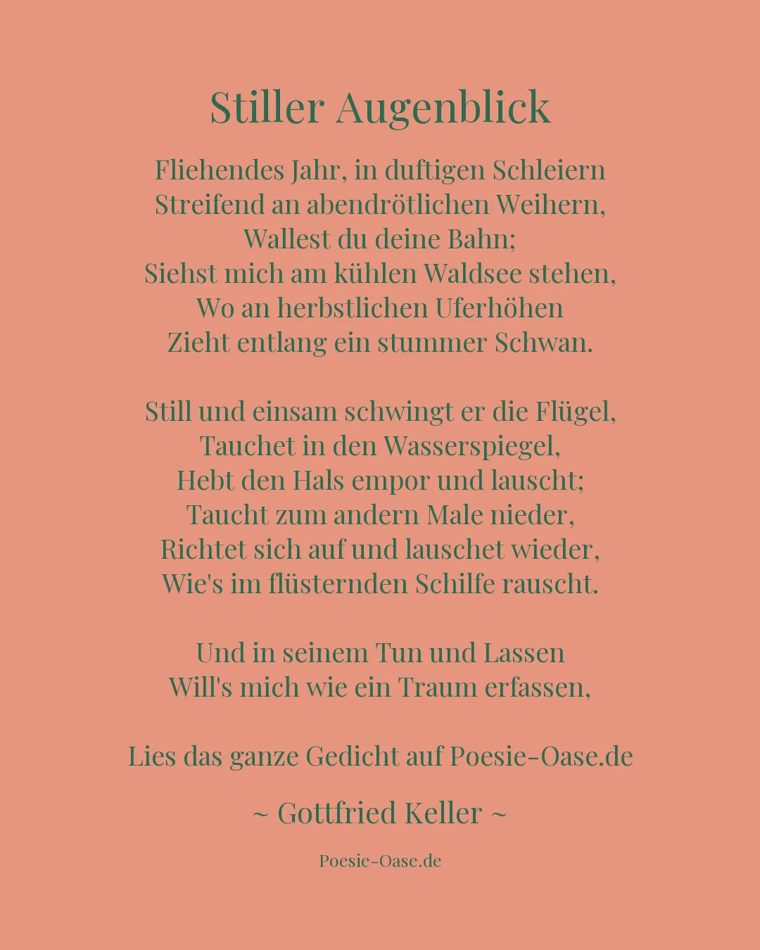 Illustration zu Stiller Augenblick