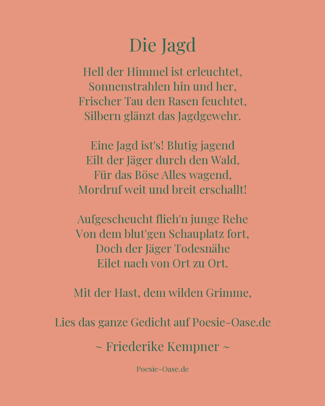 Illustration zu Die Jagd