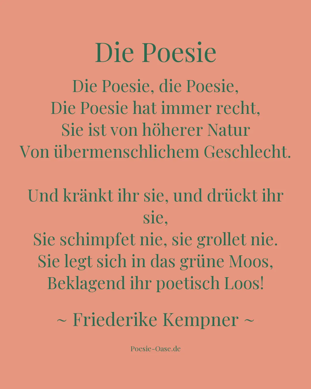 Illustration zu Die Poesie