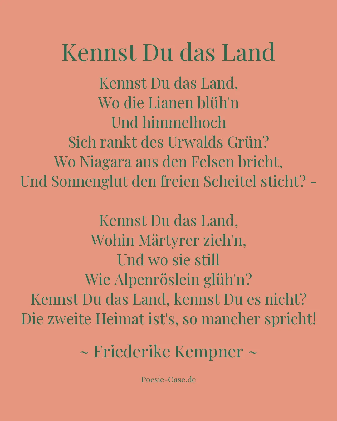 Illustration zu Kennst Du das Land