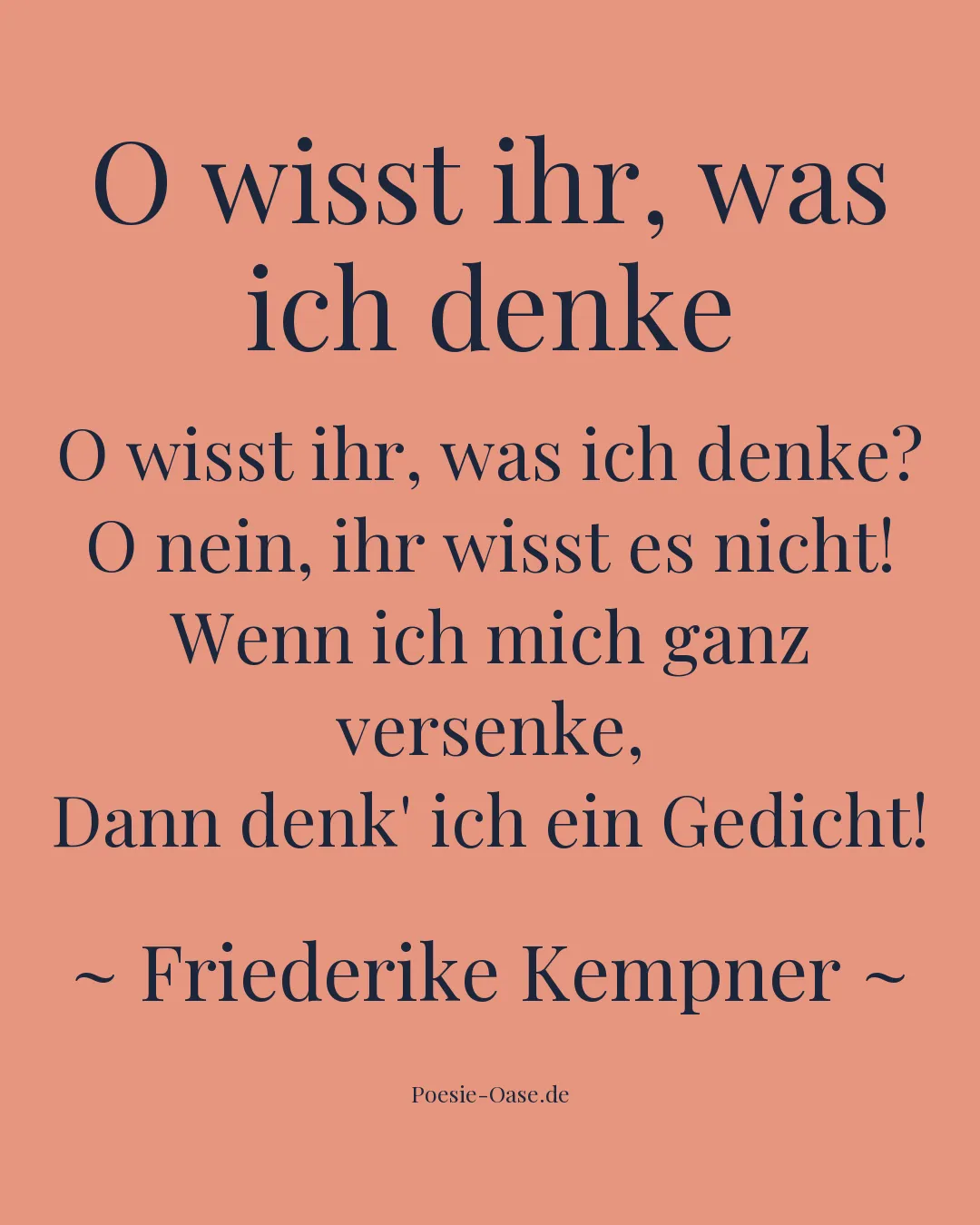 Illustration zu O wisst ihr, was ich denke