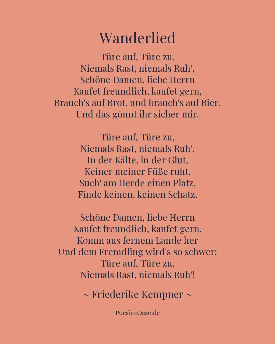 Illustration zu Wanderlied