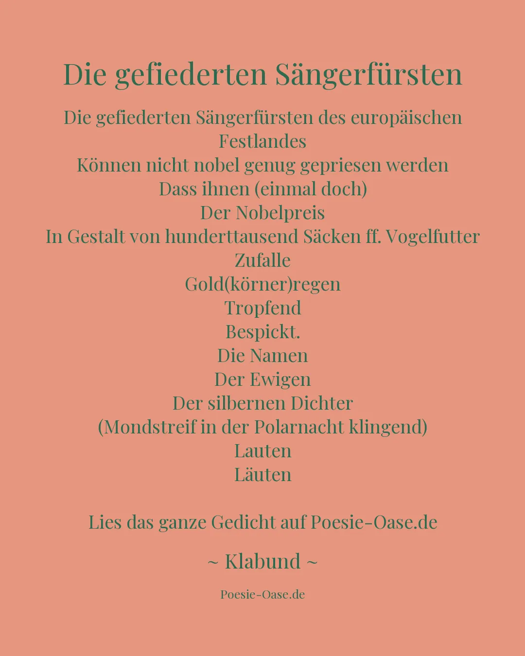 Illustration zu Die gefiederten Sängerfürsten
