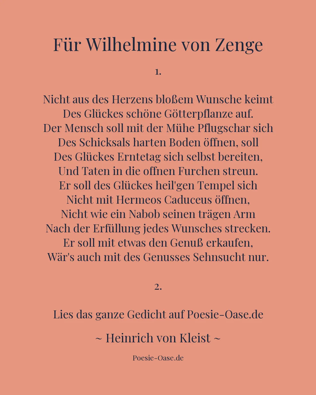 Illustration zu Für Wilhelmine von Zenge