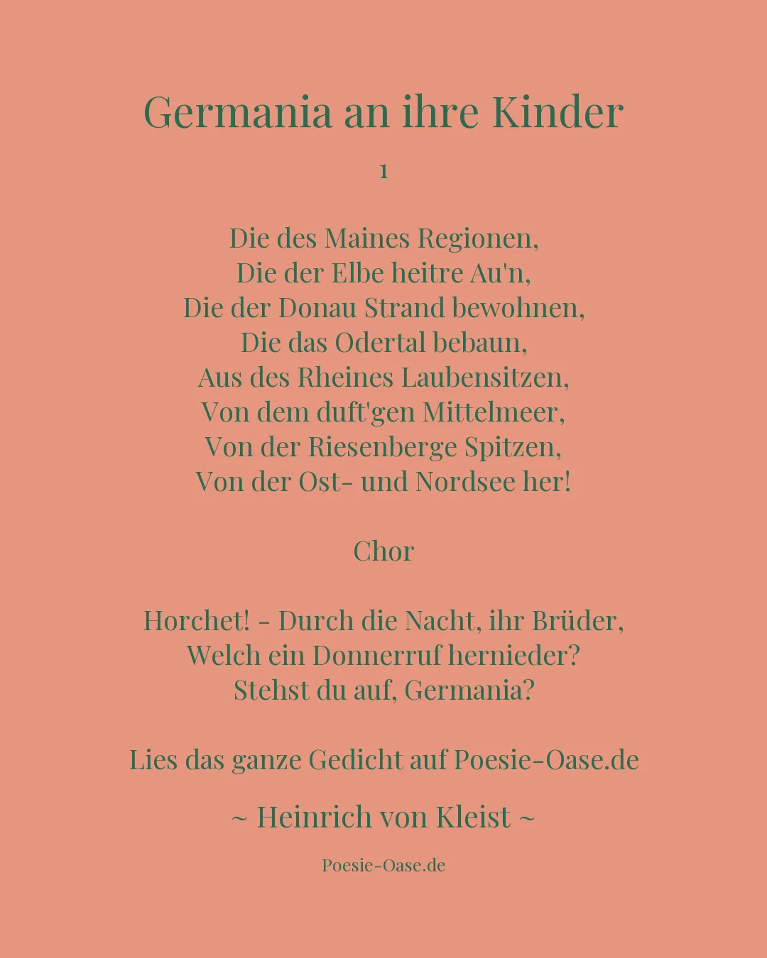 Illustration zu Germania an ihre Kinder