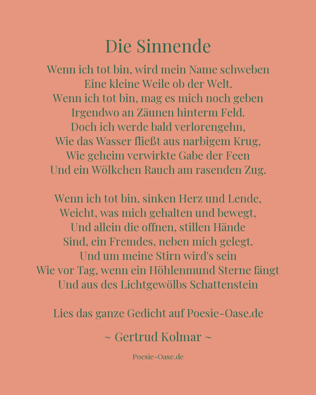 Illustration zu Die Sinnende