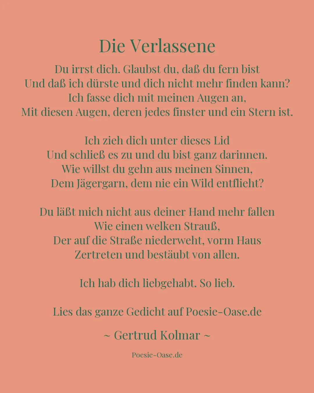 Illustration zu Die Verlassene