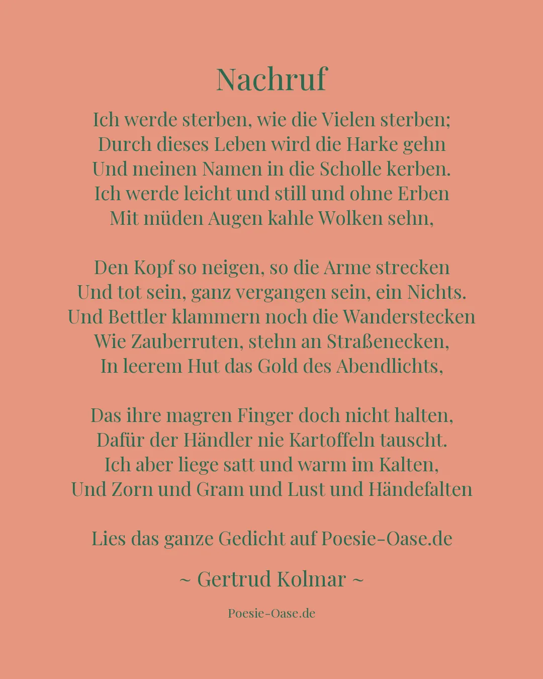 Illustration zu Nachruf