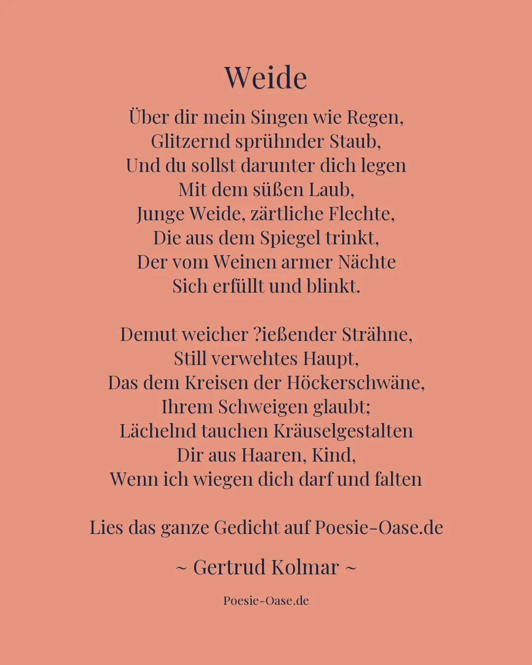 Illustration zu Weide