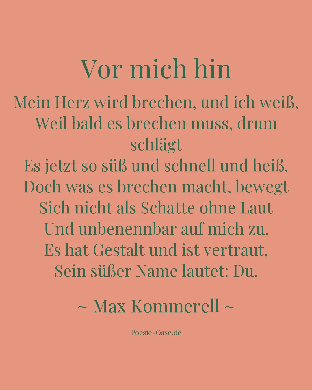 Illustration zu Vor mich hin