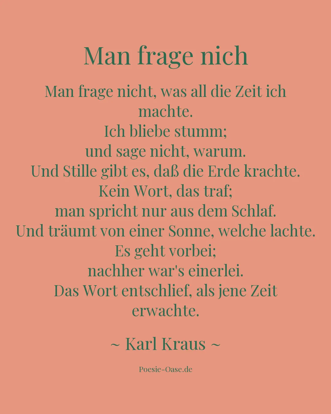 Illustration zu Man frage nich