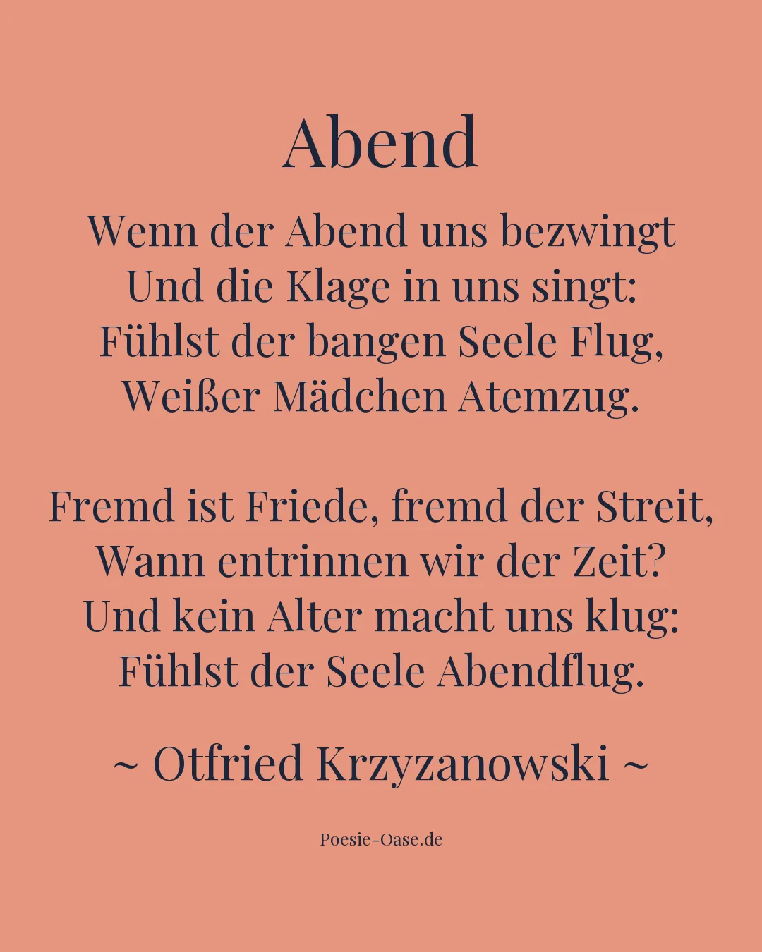 Illustration zu Abend