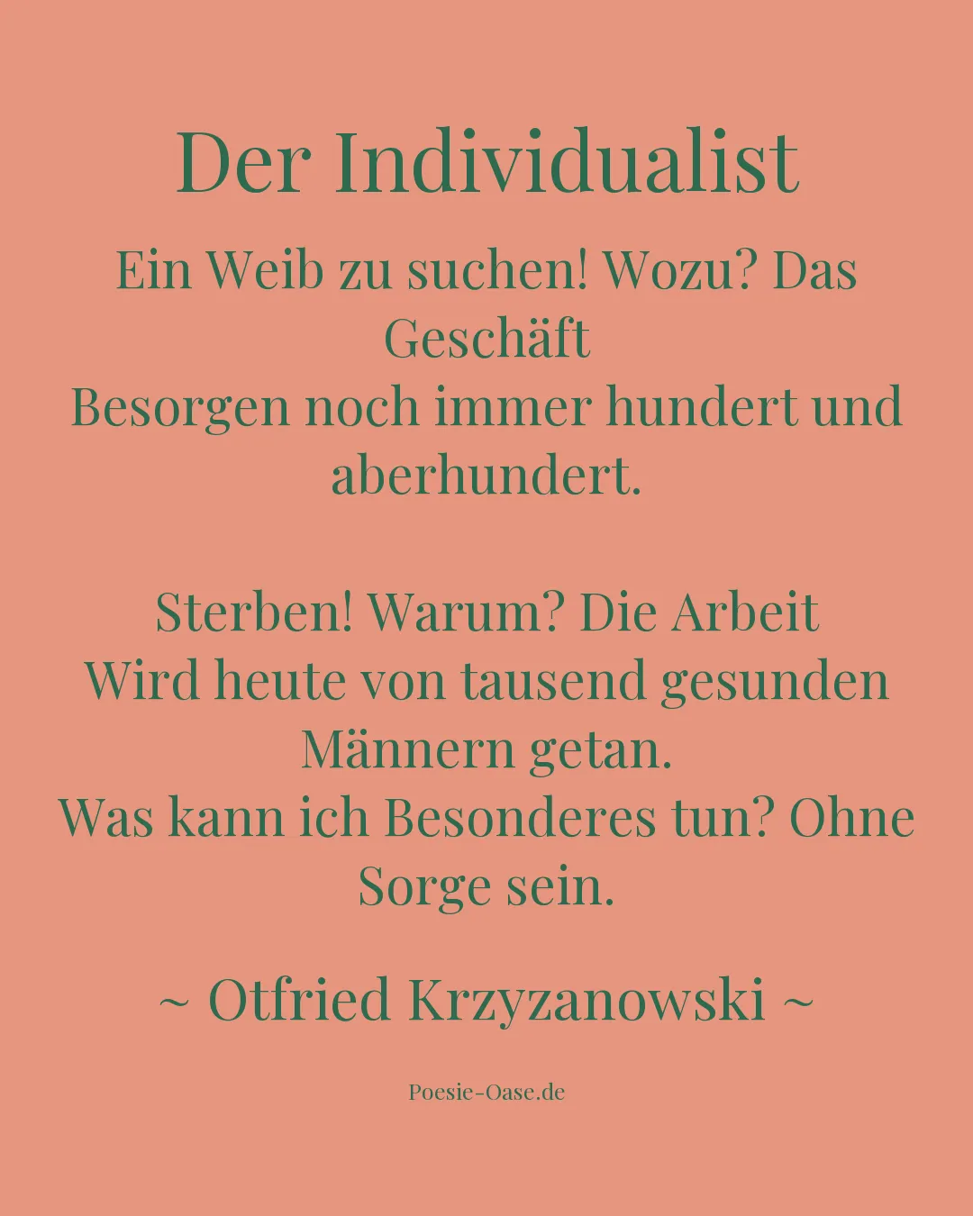 Illustration zu Der Individualist