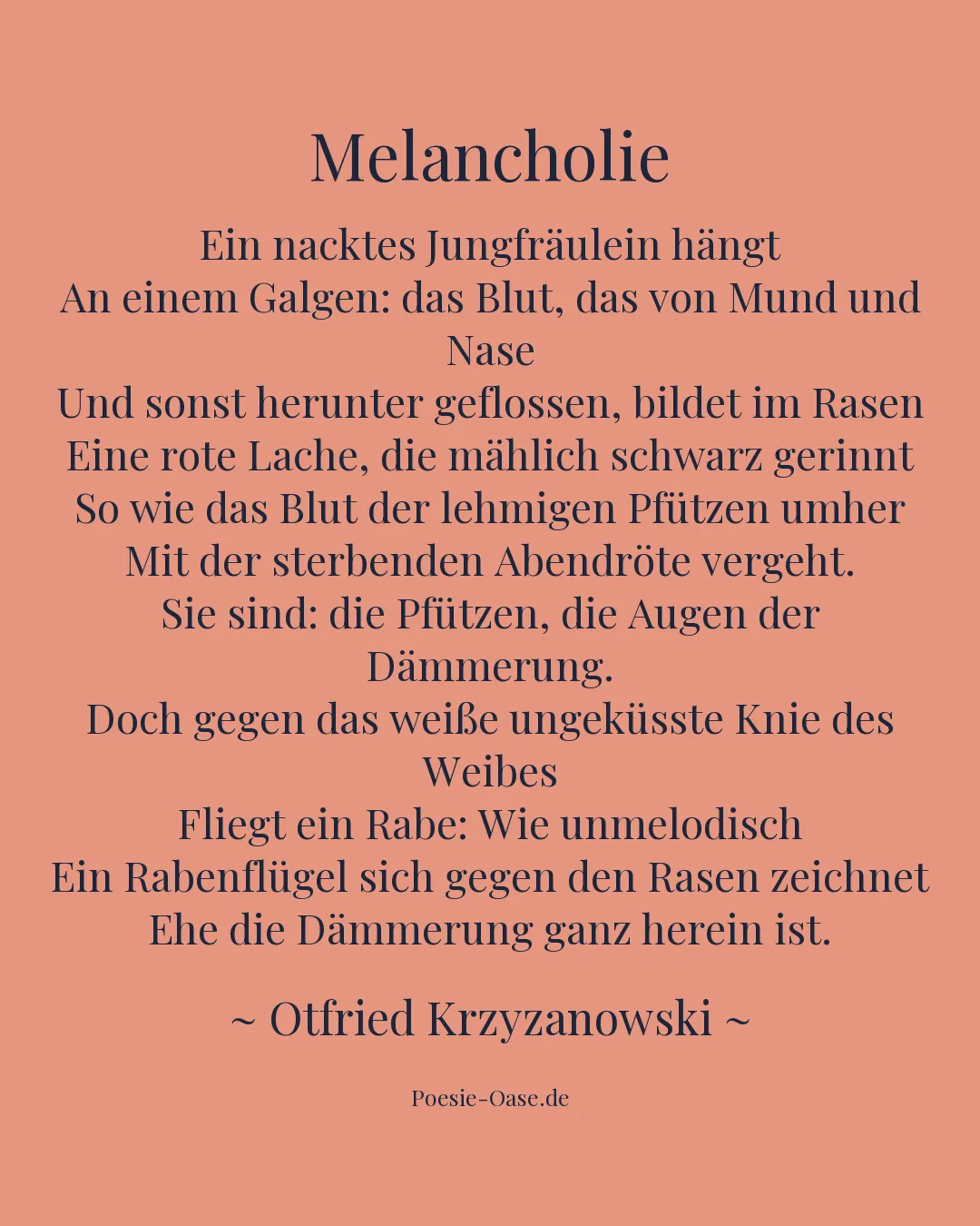 Illustration zu Melancholie